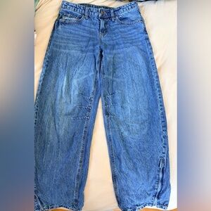 wild fable Blue Low-Rise Barrel Jeans